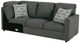 Signature Design by Ashley® Edenfield 3-Piece Charcoal Left-Arm Facing Sectional and Chaise-3