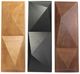 Crestview 3-Piece Black/Brown Lyon Wall Accent Set-0