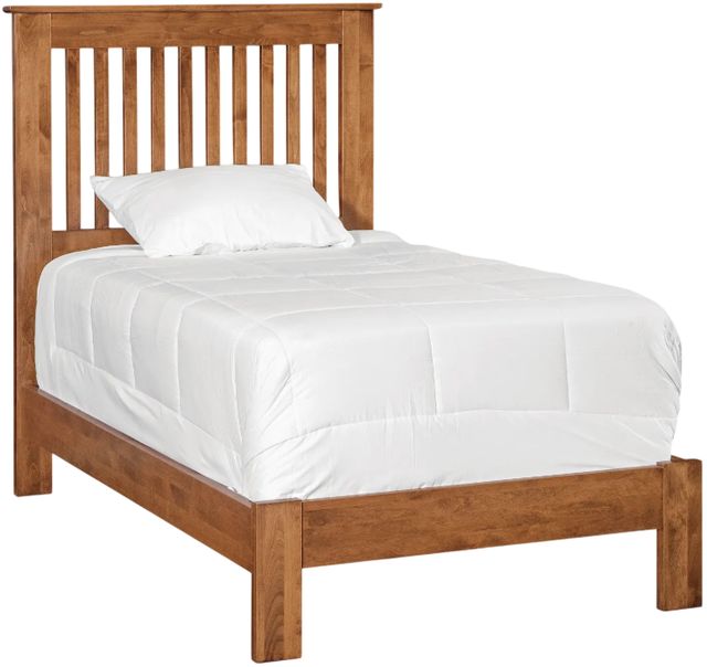 Archbold Furniture Customizable Shaker Slatted Twin Panel Bed with Low Footboard -0