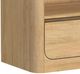 Elements International Rosalie Natural 82" TV Console with Fireplace Insert-5