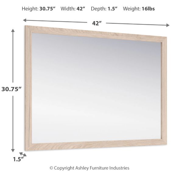 Signature Design by Ashley® Cadmori Tan Bedroom Mirror-3