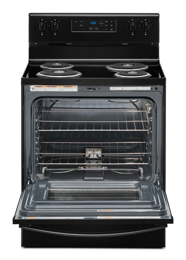 Whirlpool® 30" Black Freestanding Electric Range-1