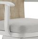 Armen Living Hazel Argent Gray Aluminum/Wooden Outdoor Swivel Counter Stool-3