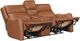 Parker House® Channing Renaissance Cinnamon Leather Power Reclining Loveseat with Console P3-3