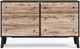 Signature Design by Ashley® Piperton 4-Piece Two-tone Brown/Black Twin Panel Headboard Set-2