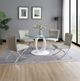 ACME Furniture Daire 2-Piece Chrome/Light Gray Side Chair-1