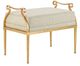 Currey & Company Genevieve Beige Ottoman-1