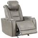 New Classic® Home Furnishings Breckenridge Light Gray Power Glider Recliner-3