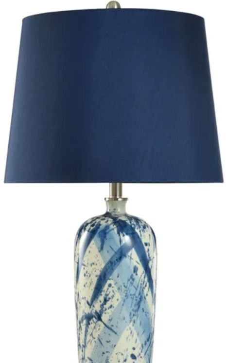 Lamp Blue 7inch レコード StyleCraft Blue Splatter/Blue Table Lamp | Webster Furniture