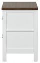 Furniture of America® Pinetop Dark Brown/White Nightstand-2