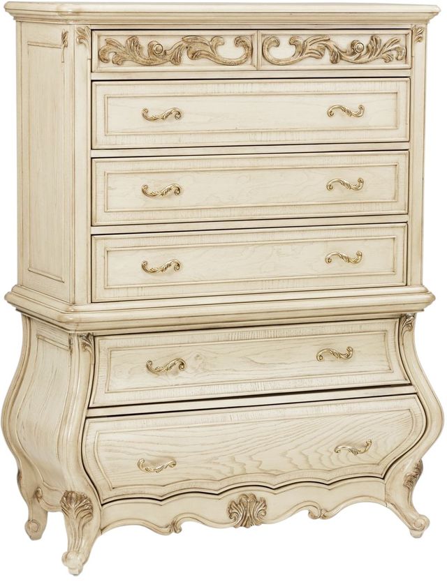 Michael Amini® Platine De Royale Champagne 6-Drawer Chest-0