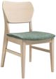 Intercon West End Natural/Sage Green Curved Panel Side Chair-0
