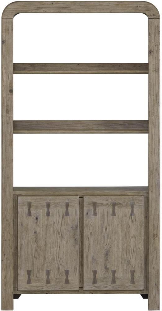 Bernards Pagosa Beige Bowtie Bookcase-2