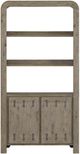Bernards Pagosa Beige Bowtie Bookcase-2