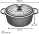 Le Creuset® 4.2 L Cerise Round French Oven-3