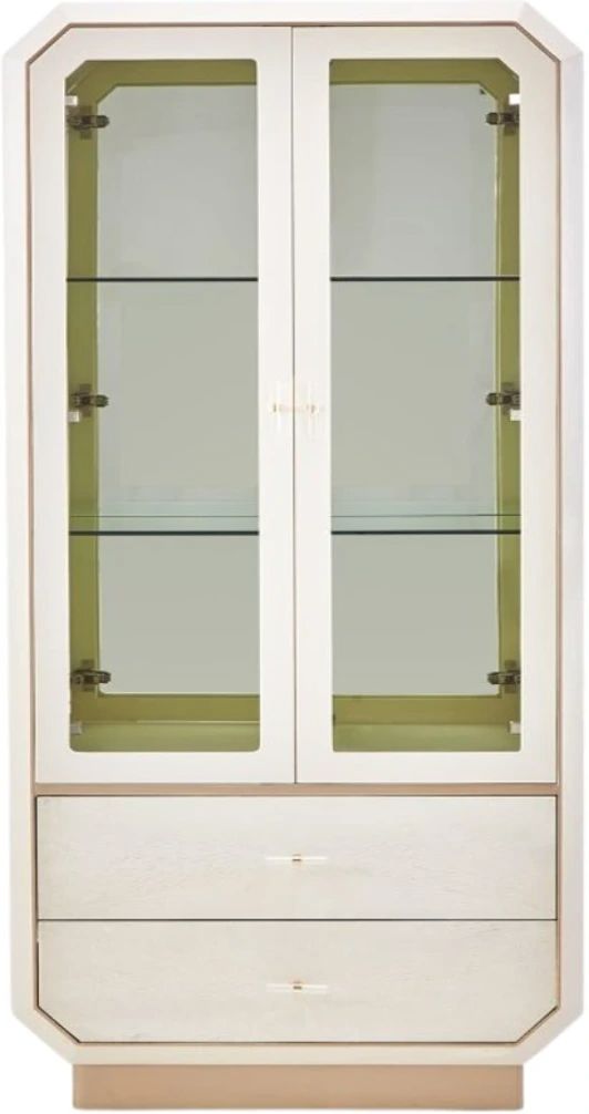 Michael Amini® La Rachelle Medium Champagne Display Cabinet-2