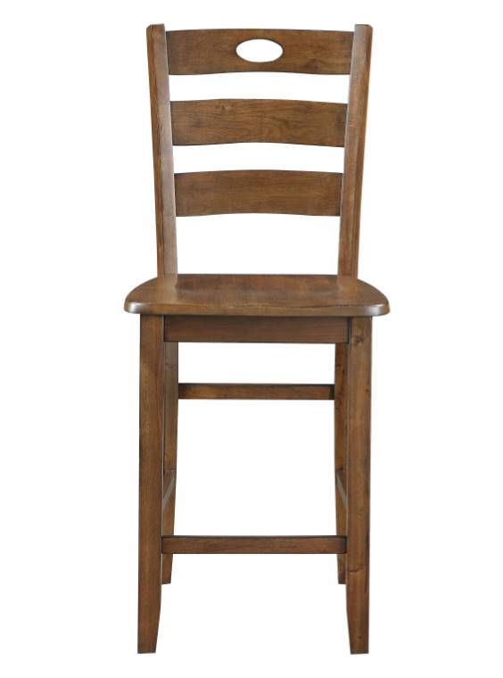 Mazin Furniture Stowe 5-Piece Wallnut Counter Height Dining Set-3