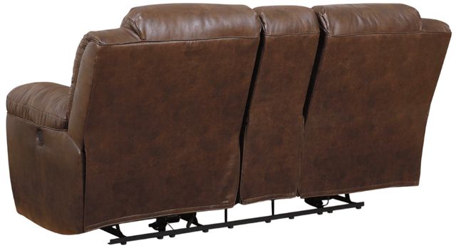 Signature Design by Ashley® Stoneland Chocolate Manual Reclining Loveseat with Console-2