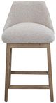 International Furniture Direct Emma Lacquer White/Pearl 30" Barstool-1