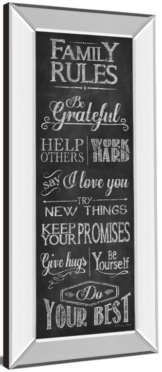 Classy Living Susan Ball Family Rules 18"W Wall Art-3