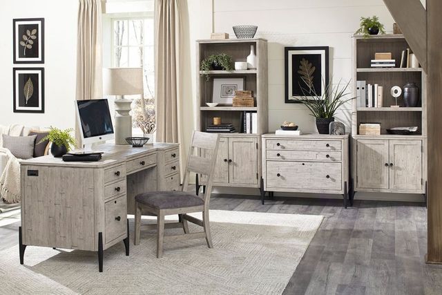 aspenhome® Zane Parchment Door Bookcase-1