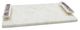 A & B Home White Marble Tray-0