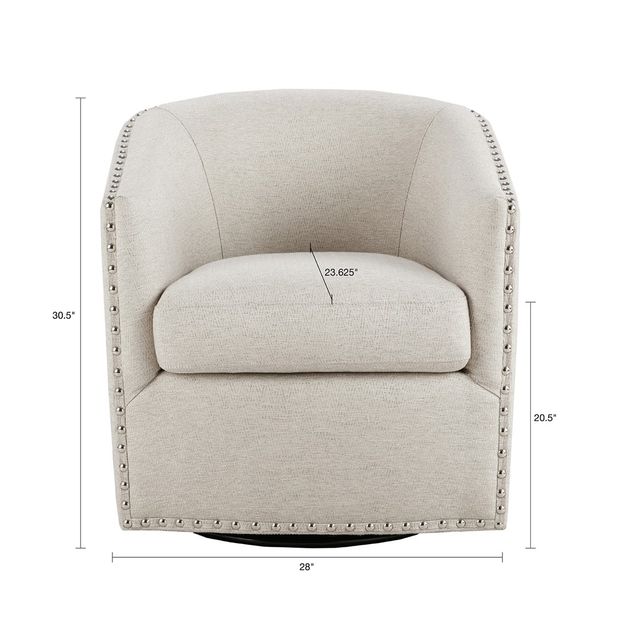 Olliix by Madison Park Natural Multi Tyler Swivel Chair-1