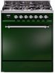 Ilve® Nostalgie II Series 30" Emerald Green Pro Style Dual Fuel Range-0