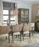 Hooker® Furniture Sundance Cliffside/Zuri Cream Woven Back Dining Arm Chair-1