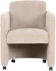 Moe's Home Collection Mesto Taupe Rolling Dining Chair-1