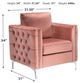 Signature Design by Ashley® Lizmont Blush Pink Accent Chair-5