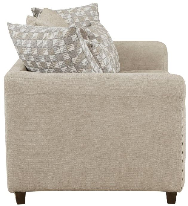 Homelegance® Silverthorne Light Brown Loveseat-3