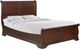 Elements International Chateau Vintage Cherry Queen Low Profile Sleigh Bed-0