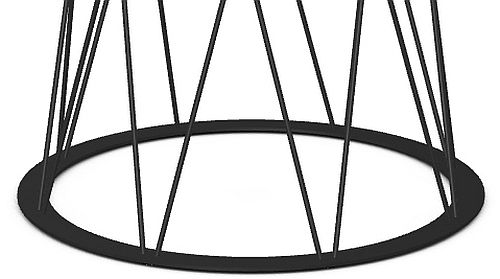 Amisco Customizable Calypso Solid Ash 36" Round Coffee Table-2