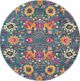 Nourison Home™ Passion 5' Round Style 1 Area Rug-0