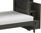 Elements International Cali Kids Gray Youth Twin Over Full Bunk with Staircase-1