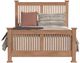Intercon Oak Park Taupe Queen Slat Bed-2
