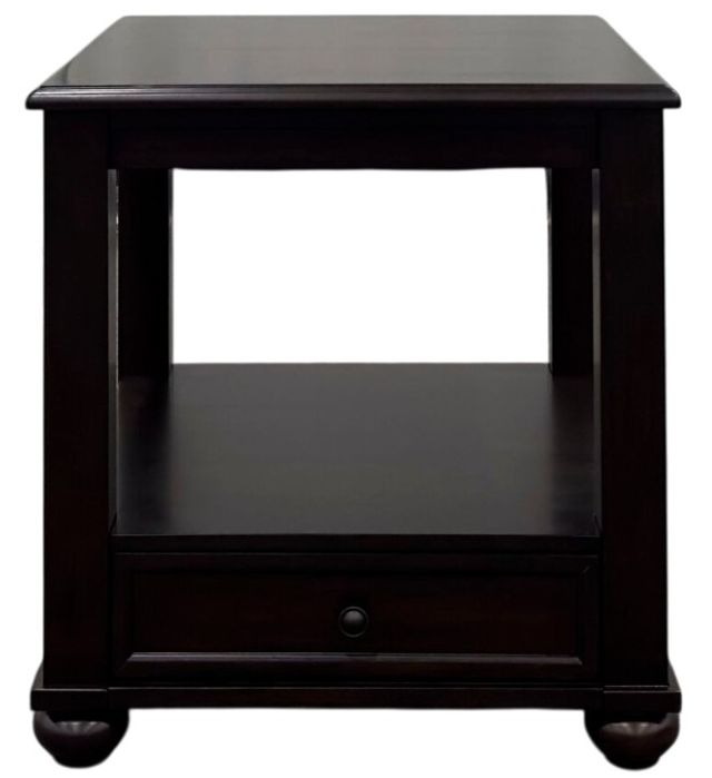 Elements International Wagner Cherry End Table-0