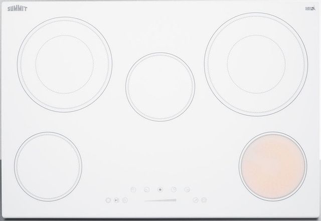 Summit® 30" White Electric Cooktop-1