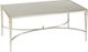Hammary® Mallory Glass Top Rectangular Cocktail Table with Silver Base-0