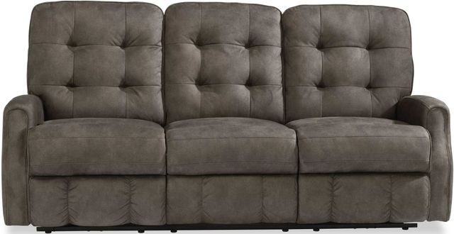 Flexsteel® Devon Gray Charcoal Reclining Sofa-1