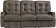 Flexsteel® Devon Gray Charcoal Reclining Sofa-1