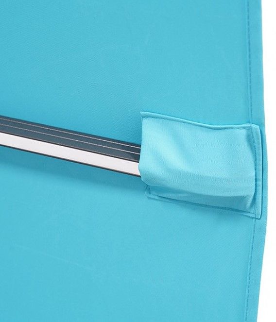 Furniture of America® Aurora Teal Polyester Outdoor Patio Umbrella with LED-3