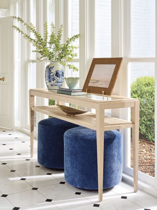 Lexington Home Sunday Morning Salt Marsh Sandstone Console Table-1