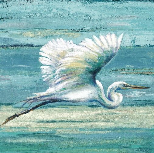 Classy Art Great Egret I by Patricia Pinto 50'' Wall Art-0