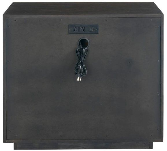 Universal Explore Home™ Modern Sable Plinth Nightstand-3
