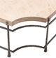 Century® Customizable Mesa Cortez Beige Cocktail Table with Black Base-2