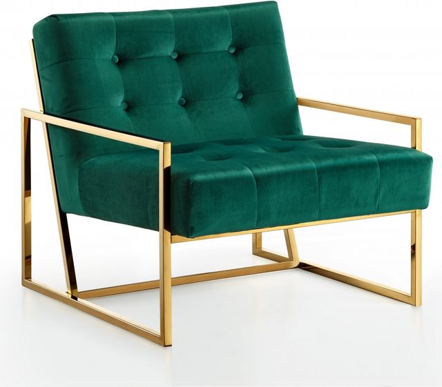Meridian Furniture Pierre Green Velvet Chair-0