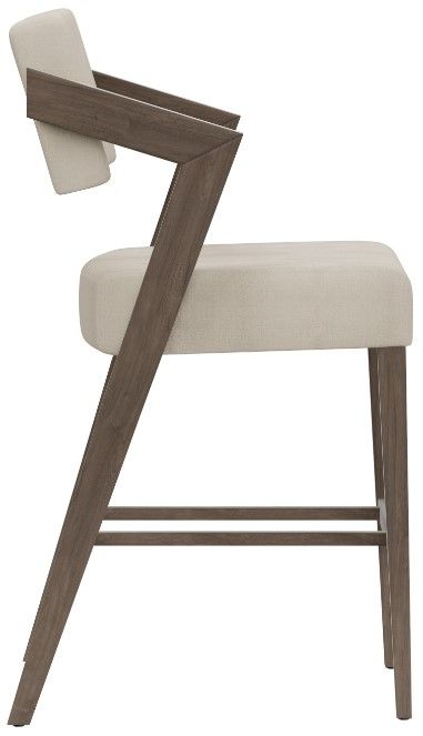 HH2 Home Snyder Aged Gray/Light Beige Bar Stool-2