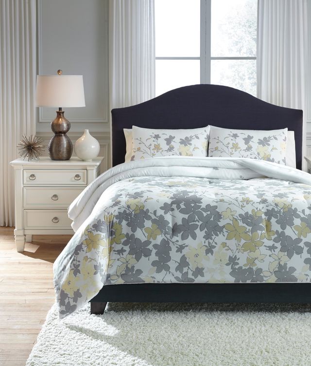 Signature Design by Ashley® Maureen Gray/Yellow King Comforter Set-2